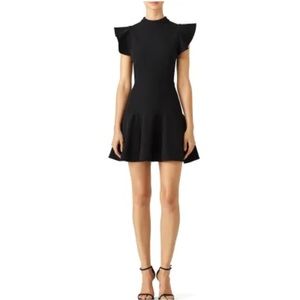 Rachel Zoe Black Flutter Dress